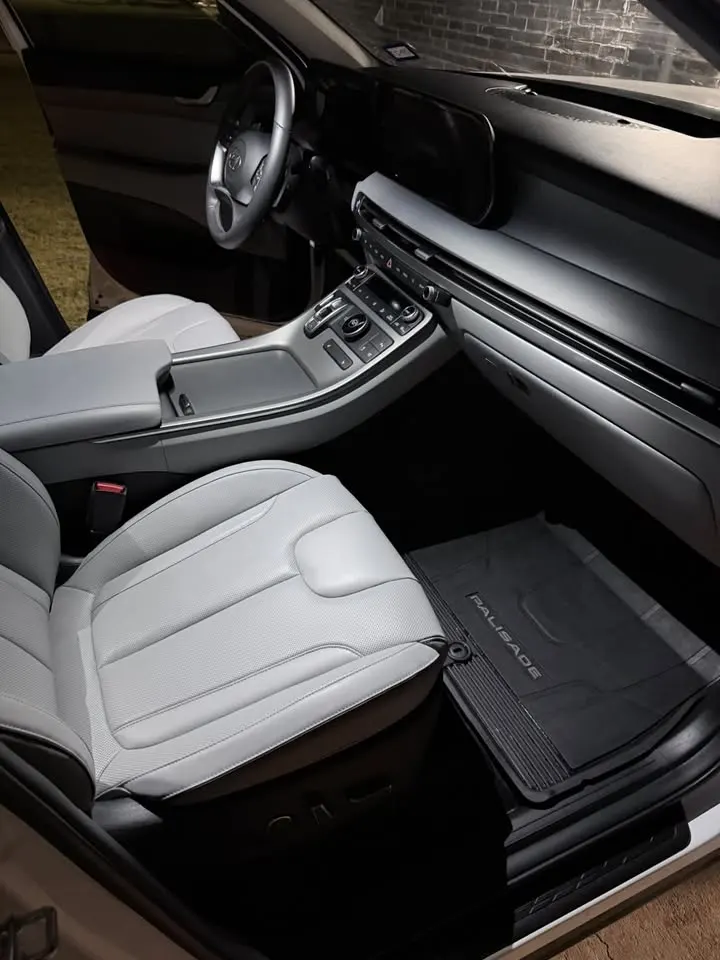 Grey SUV front cabin after an interior detail
