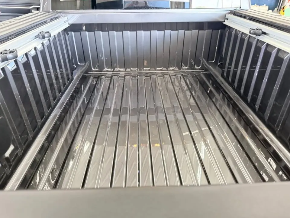 Truck bed cleaned
